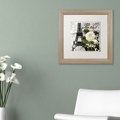 Jadaya «Paris Blanc I», impression encadrée