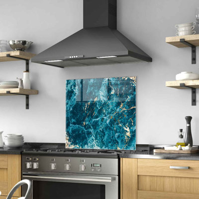 Élégante peinture décorative en verre trempé 23,6 po x 23,6 po | 100% verre trempé, épaisseur: 0,16 pouce | Parfait pour la décoration intérieure, le salon et le bureau | Pièce d'art moderne, durable et élégante