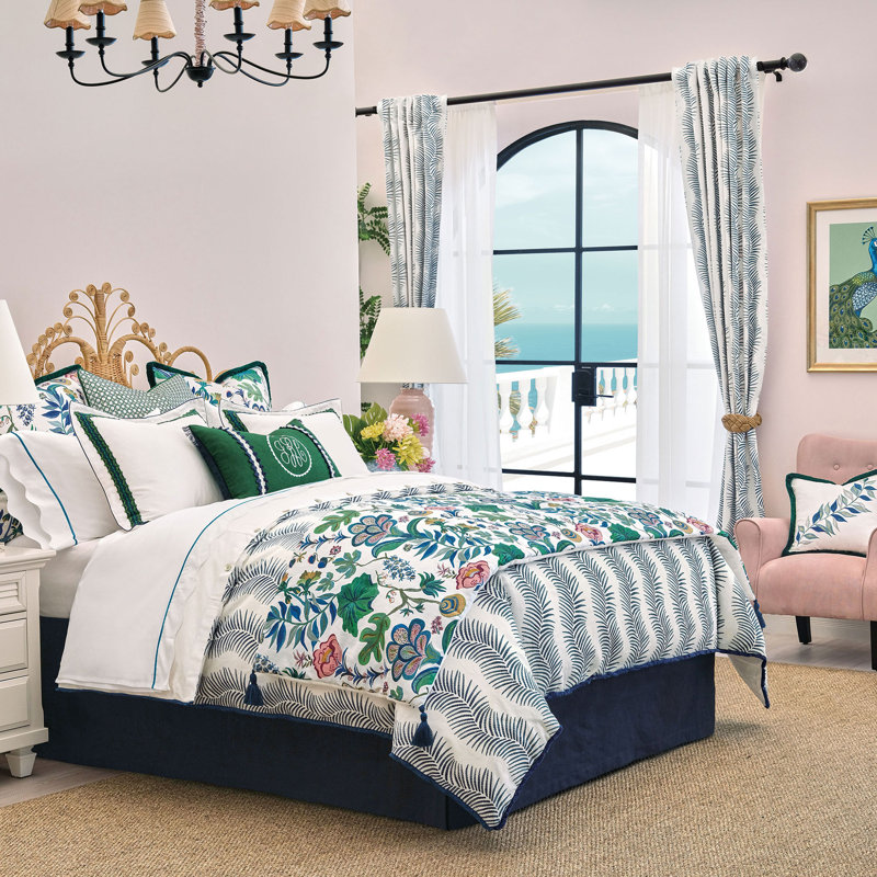 Boca Raton Jacobean Bed Scarf, King