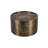 Round Coffee Table and End Table Set with Antique Brass Finish, Hammered Metal Design-584050551
