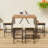 5-Piece Bar Height Table And Four Stools With Cushions, Dining Table Set