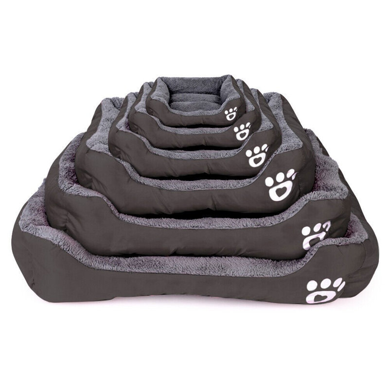 Lit orthopédique pour animaux Goncalves, H 1 po x l 31,5 po x P 25,6 po, Noir