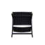 Chaise d'appoint en similicuir noir Jazlyne - ensemble de 2