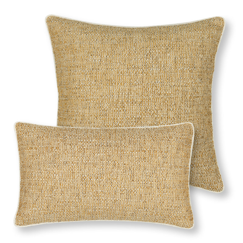 Golden Hour, Corded Square Performance Pillow Cover & Insert