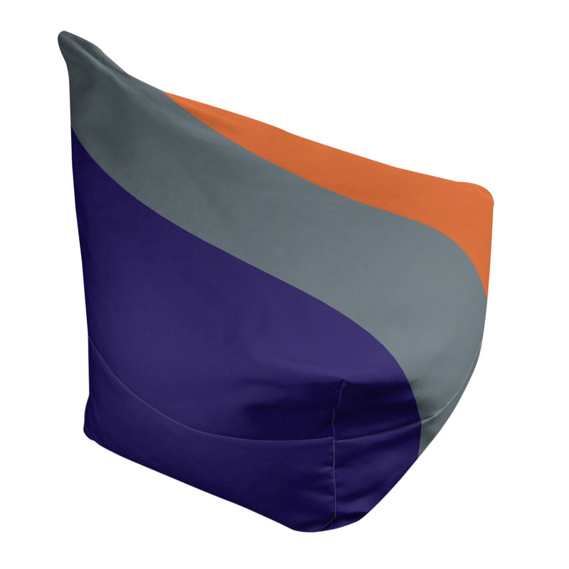 Fauteuil à billes Washington, Mauve / gris / orange, 31 po x 38 po x 42 po