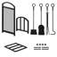 Dali 14.9'' W Metal Log Rack