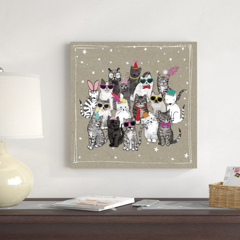 Fancypants Cats VII, H 20 po x l 20 po x P 1,25 po