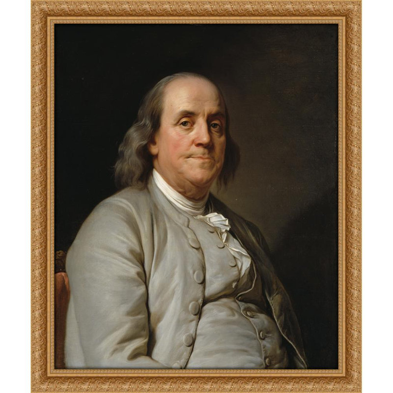 Benjamin Franklin, 33" H x 28" W