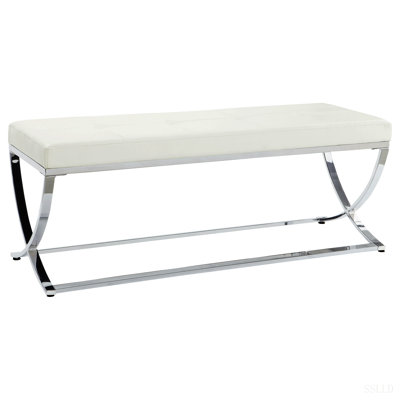 Bastien White Accent Bench
