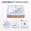 Meuble-lavabo à fermeture en douceur 36 po avec lavabo, petites tablettes de rangement, armoire combinée 24 po et 12 po (KD-Packing)