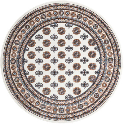 Traditional Hinshaw Area Rug Ivory Color
