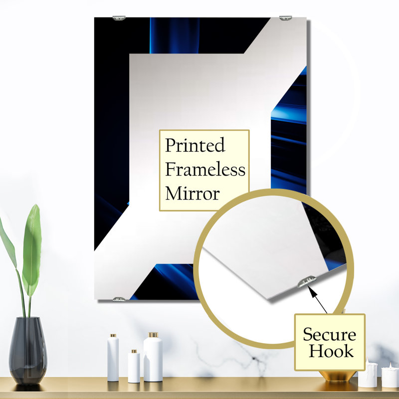 Schweitzer - Miroir à collage abstrait, décoration murale MIR131679, 32 po x 24 po