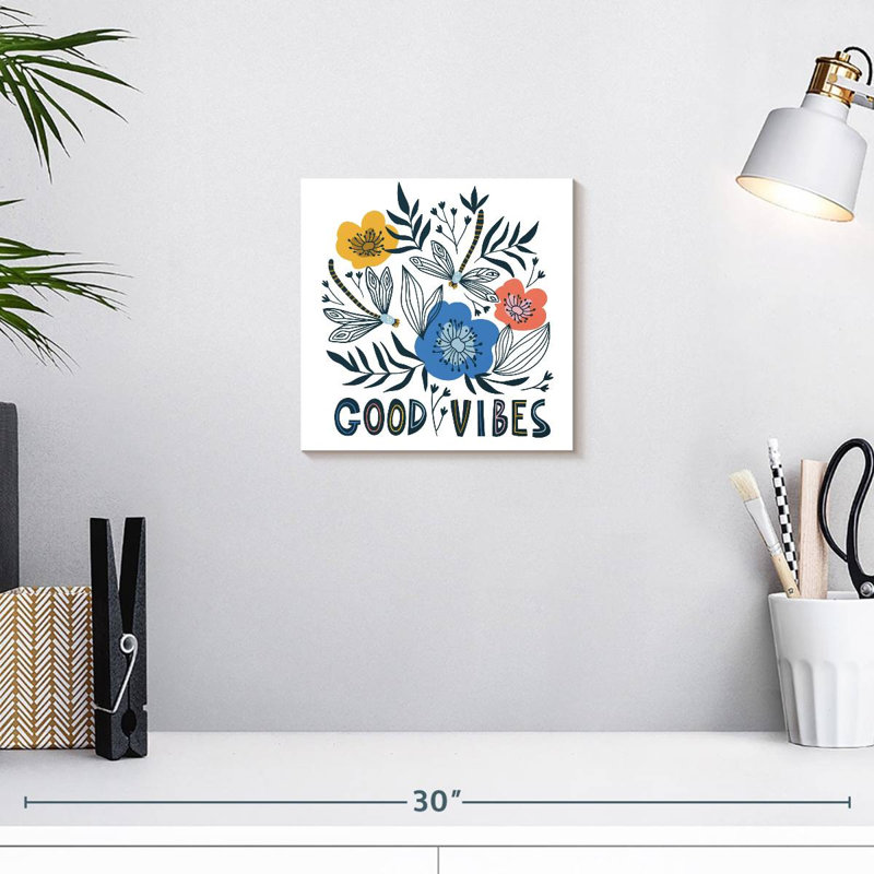 Tergel Good Vibes Typography, 10" H x 10" W
