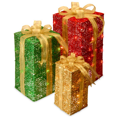 Ensemble de boîte-cadeau pré-éclairé The Holiday Aisle®