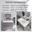 30 po Meuble-lavabo simple mural avec plateau-1372405759