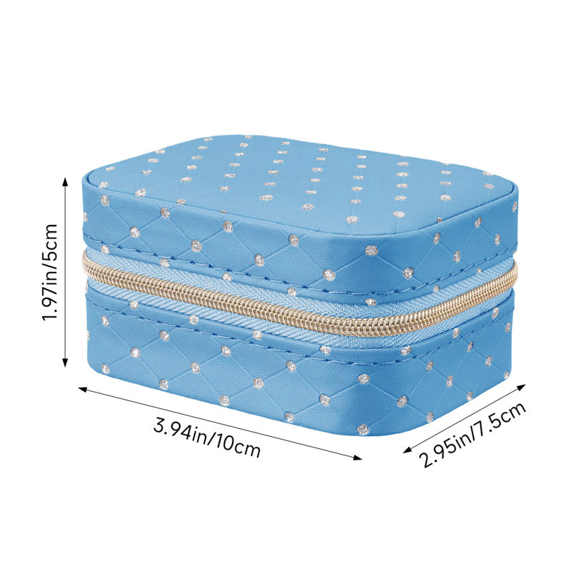 Jewellery Box + Dividers, Blue