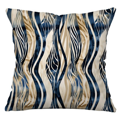 Abstract Waves Cool Cotton Blend Comforter