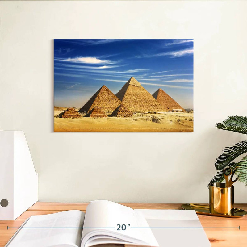 Pyramides égyptiennes de Gizeh Adella, H 8 po x l 12 po