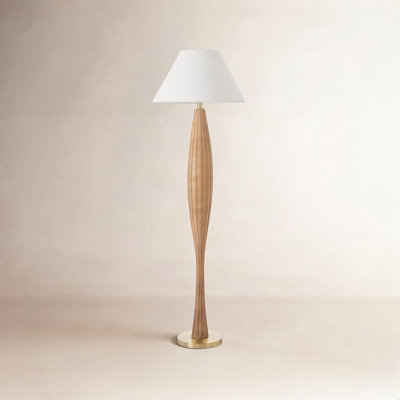 64'' Rattan Floor Lamp