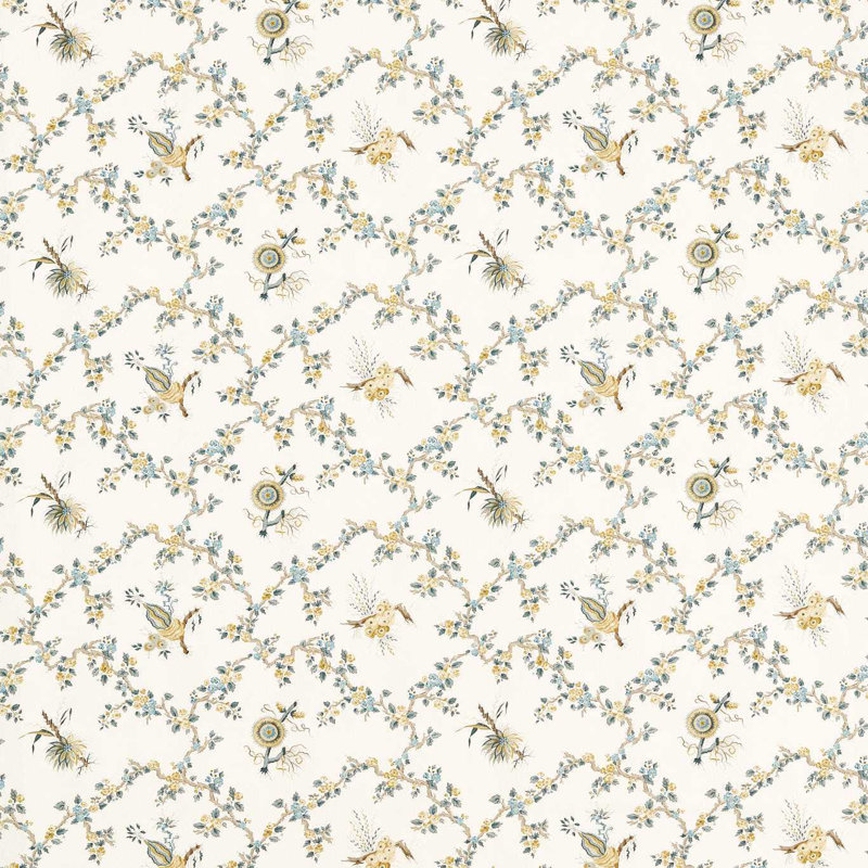 Giles Deacon Trelliage Fabric, Chamomile/Chalk