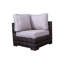 Fully Assembled 122'' Wicker Reversible Sectional Sofa For Outdoor Patio
