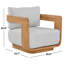 Chaise de patio pivotante en teck Nina