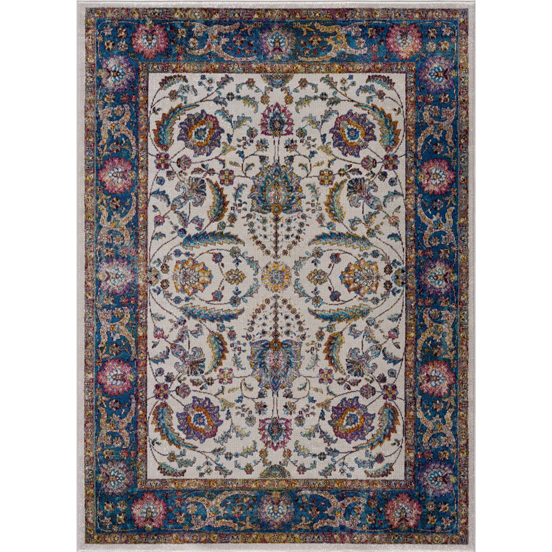Elginpark Oriental Indoor Rug, Rectangle 6'7" x 9'