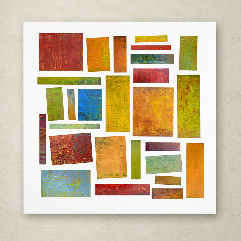 « building blocks two » par michelle calkins, impression sur toile tendue, H 35 po x l 35 po x P 2 po