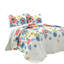 Ensemble de courtepointe réversible en microfibre bleue 3 pièces-82449849-82449851