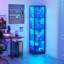 4-Tier Corner Display Cabinet with 3 Colour Light, Display Case for Playroom, Bedroom-1984213842