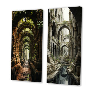 «Tunnel Architectural Ruinns Symphony», 2 pièces