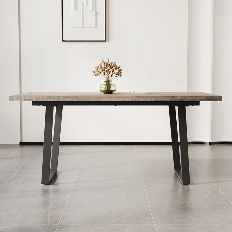Rectangular MDF Dining Table, Brown