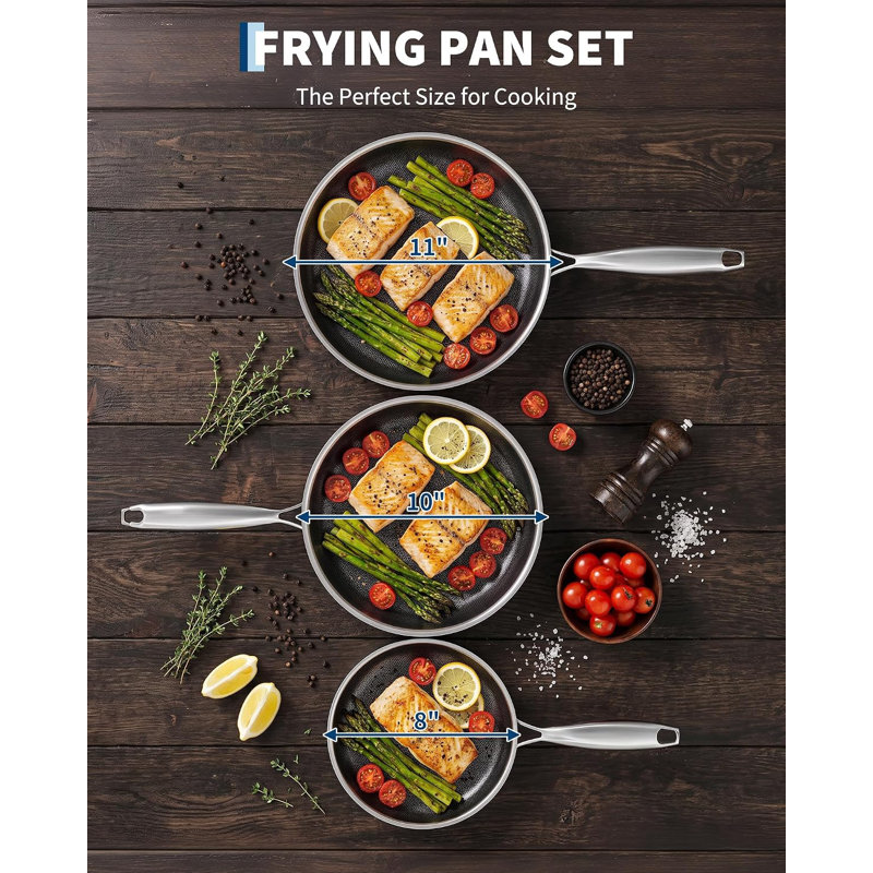 Ensemble de poêles à frire antiadhésives Home