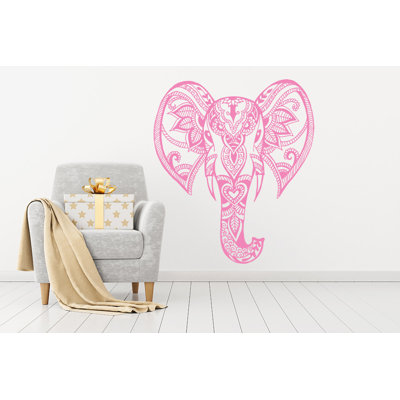 Décalcomanie murale éléphant mehndi Yatton