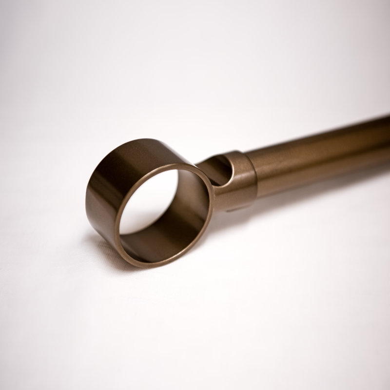 Tringle à rideaux simple ajustable 1 po Salut, Bronze, 66" - 120"
