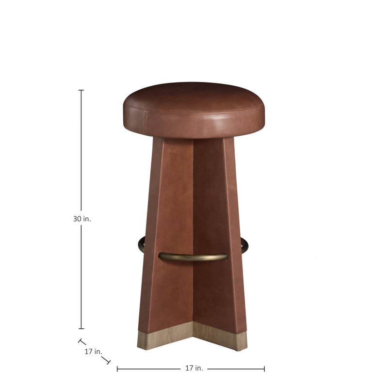 Plateau Leather Swivel Bar Stool, Dawn, Bar Stool (30” Seat Height)