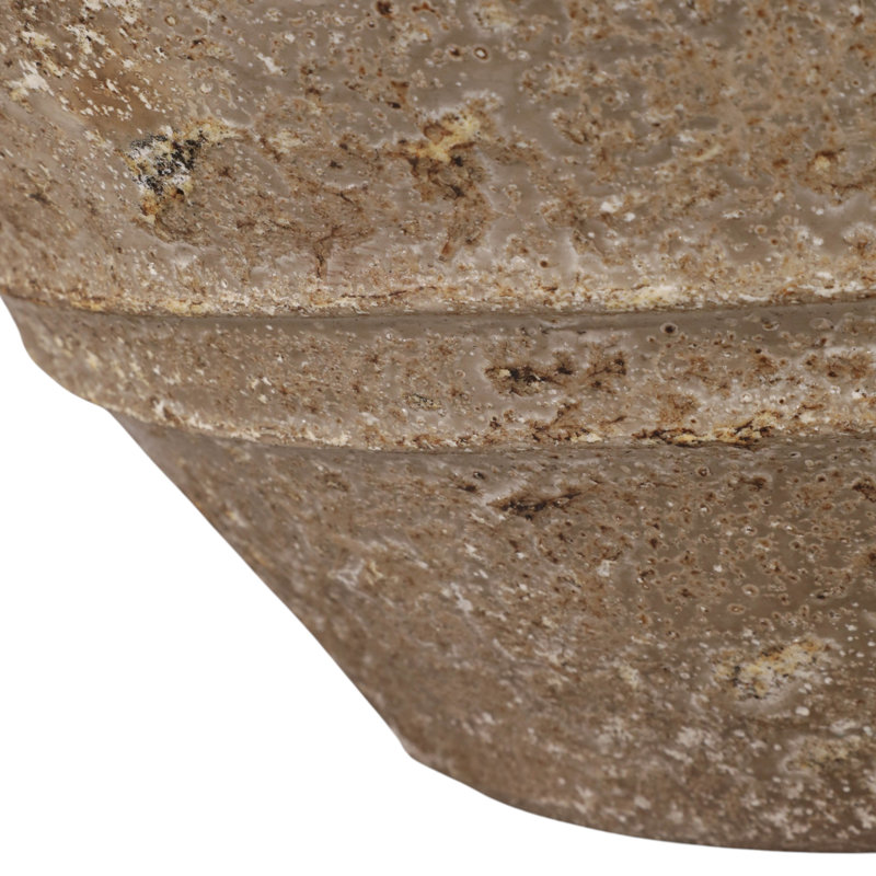 Vase de table rustique en terre cuite - Grand vase sculptural pour la décoration intérieure, idéal pour le salon, la chambre à coucher et l'entrée