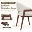 Fauteuil moderne minimaliste en lin, pieds en bois massif-1411294476