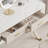 51.18"Luxury Cream-Style Solid Wood Vanity Set