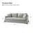 Wimberly 80.5" Farmhouse Upholstered Slipcovered Sofa-668414182