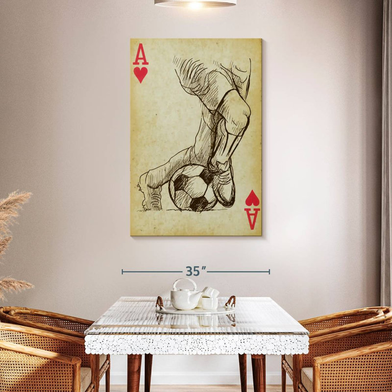 Ace Soccer, 48" H x 32" W