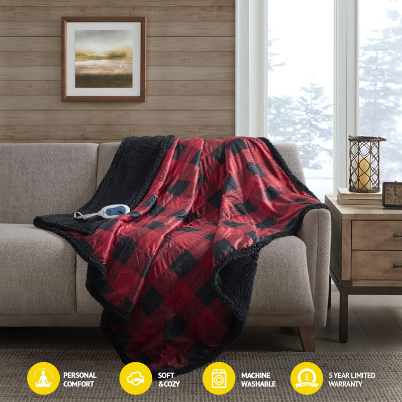 Cambria Oversized Down Alternative Blanket with Satin Trim