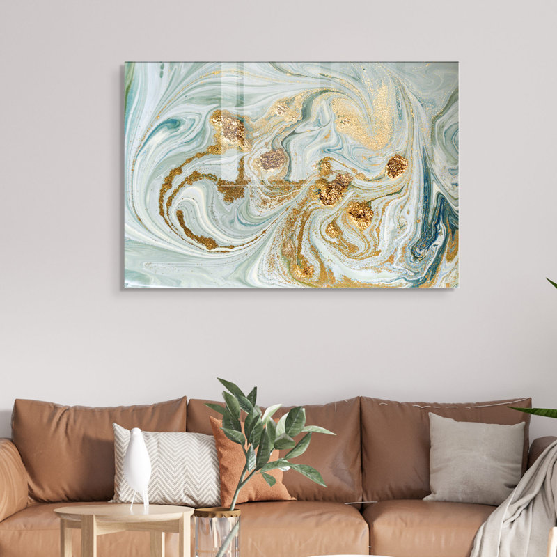 Peinture décorative en verre trempé, H 27,6 po x l 39,4 po