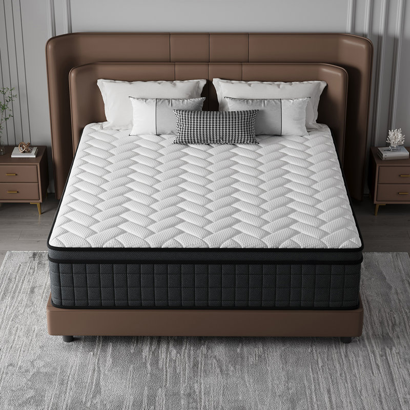 10''/12''/14'' Medium Pocket Spring Hybrid Mattress with CertiPUR-US, King, 14"