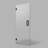 Frameless Shower Door - 3/8" SGCC Tempered Safety Glass with SmartGuard Coating - Single Hinged Design - 28" x 80" Matte Black Finish-70912148