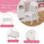 Coiffeuse pour enfants, ensemble de coiffeuse avec miroir et fauteuil-114357218