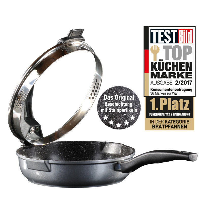Stoneline Future Non-Stick Aluminum Saute Pan with Lid, 2.3 l