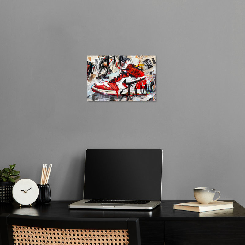Art mural mural de style urbain par Notoriart, Toile tendue, H 10 po x l 15 po