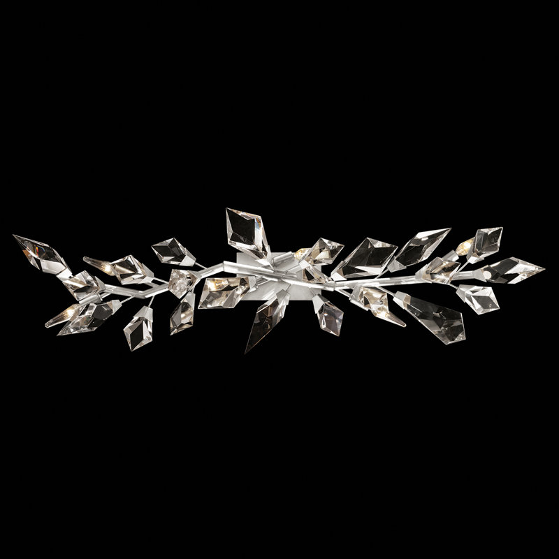 Barre de salle de bain l 48 po Foret, Argent