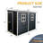 4X8ft Outdoor Storage Shed With Floor Resin Shed With Two-Window, Waterproof ,Lockable Doors For Patio,Yard,Lawn-125097053-125097049